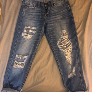Hollister low rise boyfriend jeans